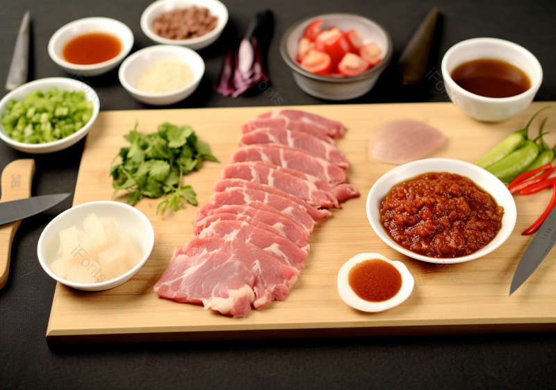 清晰的摄影图高清的图片电商产品拍摄美食美味食物木板上的肉丝食材,高清,摄影图,摄影图片,图片大全,摄影图免费下载